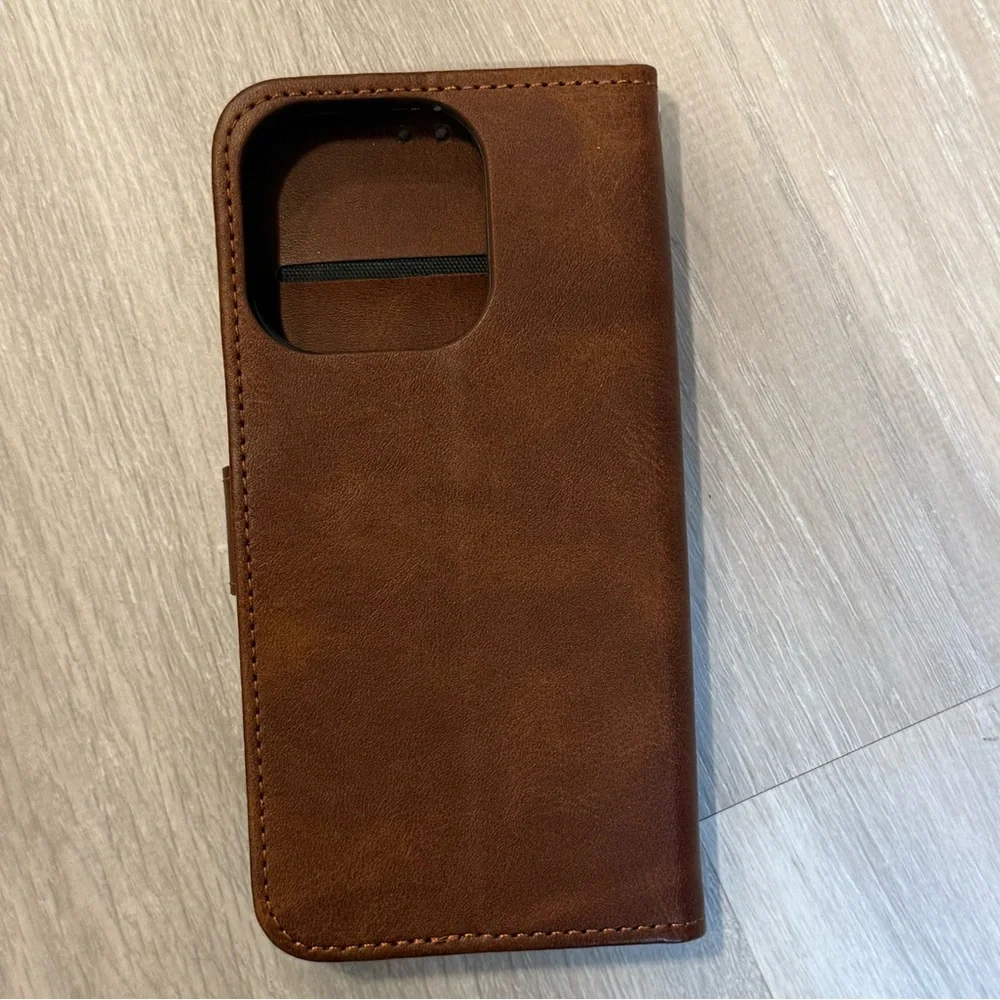 New IPhone 16 pro Vegan Leather Wallet Phone Case